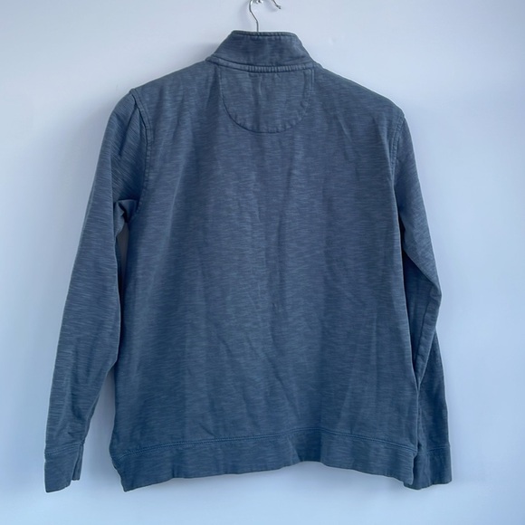 Orvis Blue Quarter-Zip Pullover with Pockets Medium - Picture 8 of 16